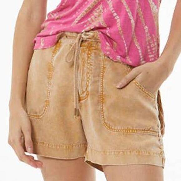 YFB Young Fabulous & Broke Milo Shorts Butterscotch Tan Brown 2279TT XS NEW NWT - Picture 5 of 8